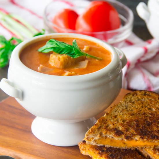 Homemade Tomato Soup - Recipe photo by saygraceblog