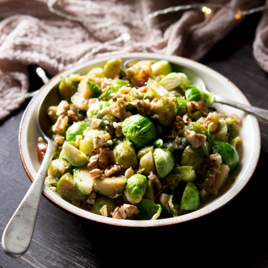 Sauteed Brussels Sprouts - Recipe photo by Inside the rustic kitchen