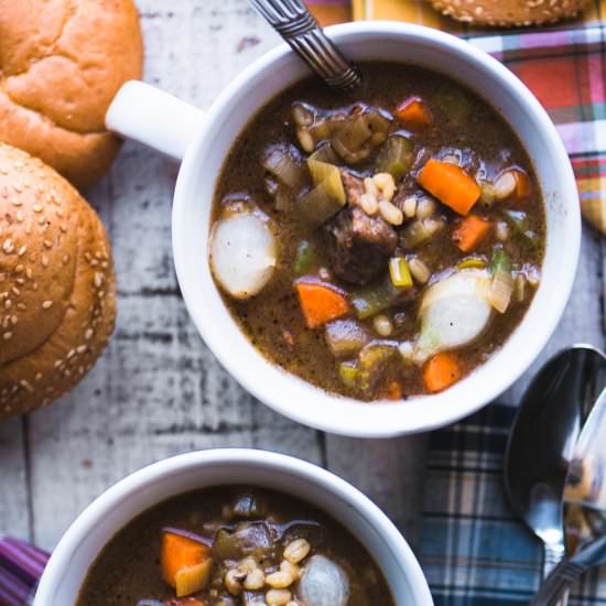 Beef Barley Soup - Recipe photo by theviewfromgreatisland