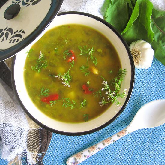 Spinach Dal - Recipe photo by madhuriscuisine
