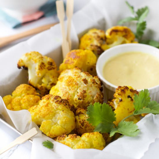Turmeric Roasted Cauliflower - Recipe photo by Healthy Little Foodies
