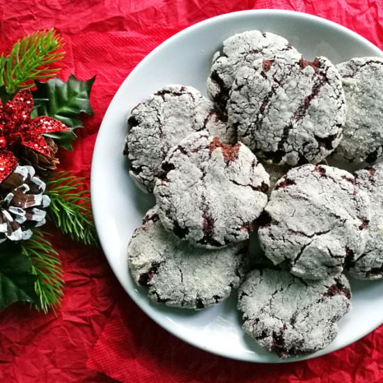 Delicious Vegan Crinkle Cookies - Recipe photo by myhealthydessert