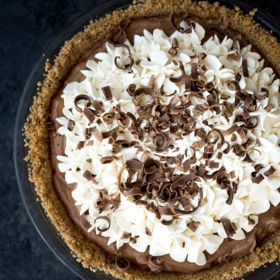 French Silk Pie - Recipe photo by Salt and Baker