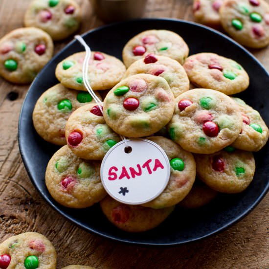 Mini M&M Cookies - Recipe photo by sallysbakingaddiction