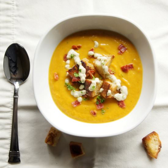 Roasted Butternut Squash Soup - Recipe photo by 4 Love of Food