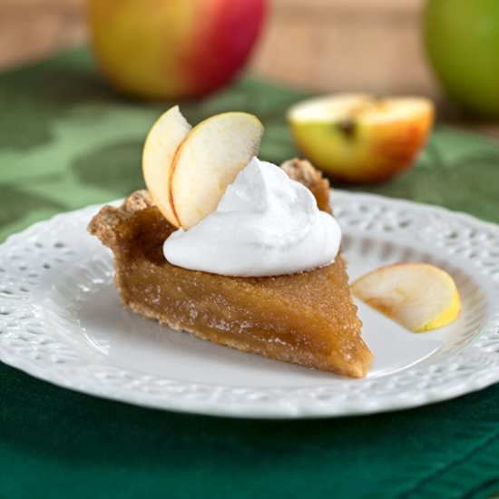 Vegan Apple Vinegar Custard Pie - Recipe photo by BitterSweet