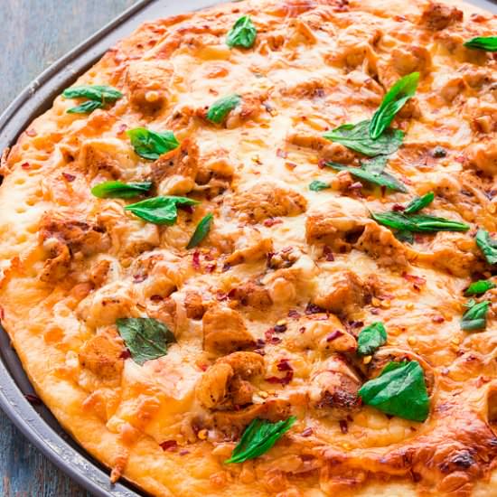 Homemade Buffalo Chicken Pizza - Recipe photo by Priyanka DK