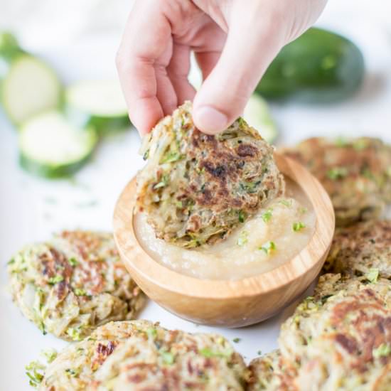 Zucchini Latkes - Recipe photo by KitchenOfEatin