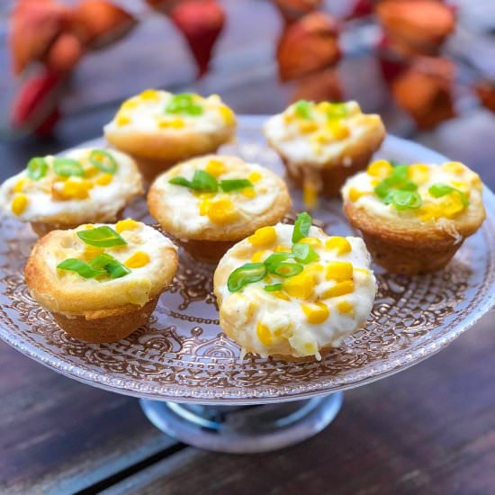 Creamed Corn Biscuit Cups - Recipe photo by BiteSizedKitchen