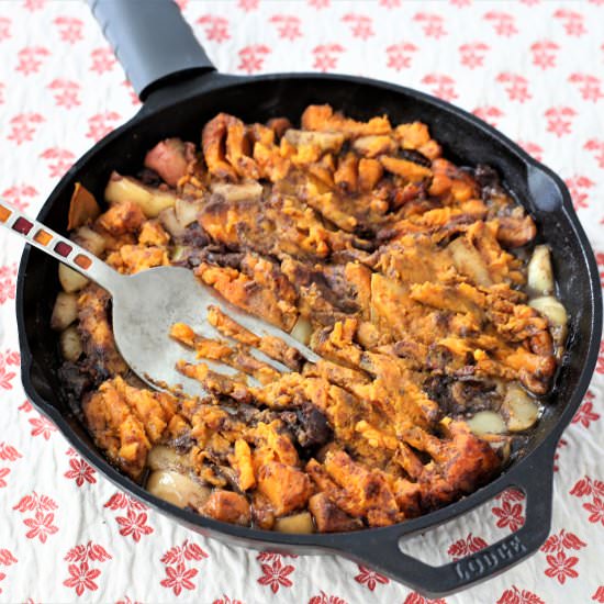 Sweet Potato Apple Bake - Recipe photo by greenschemetv