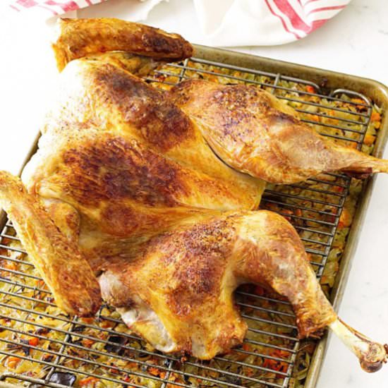 spatchcock turkey - Recipe photo by Savorthebest
