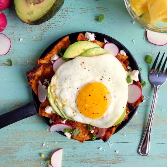 Single Serve Chilaquiles - Recipe photo by Theyummymuffin
