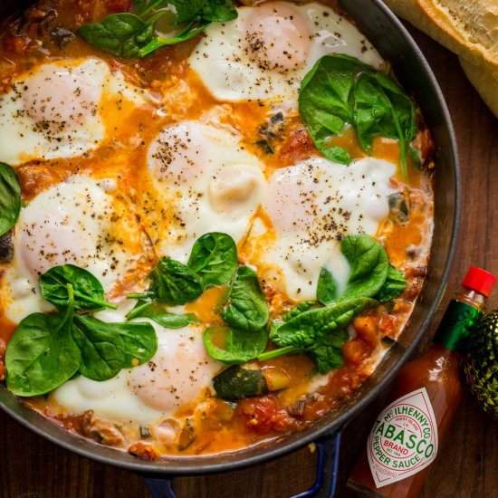 Spicy Ratatouille Brunch (Video) - Recipe photo by NatashasKitchen.com
