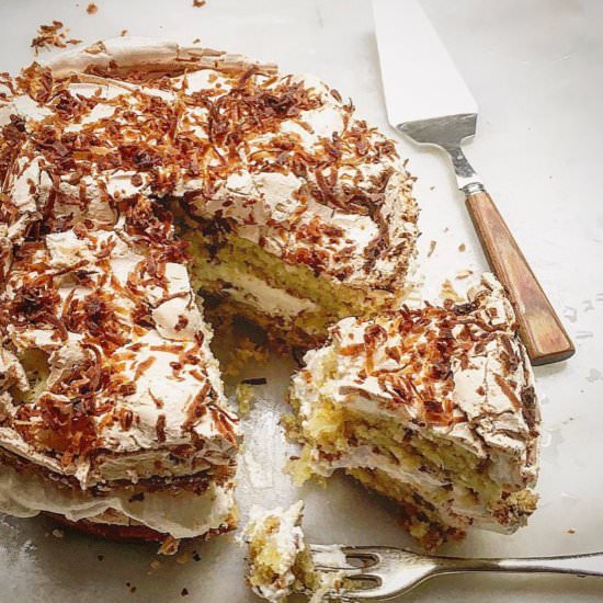 World's Best Coconut Cake - Recipe photo by jessie sheehan bakes