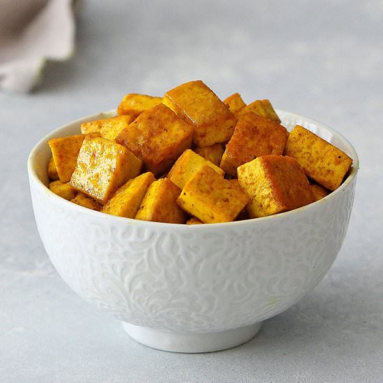 Golden Turmeric Tofu - Recipe photo by Inspired Edibles
