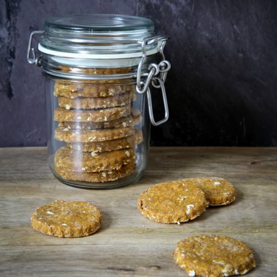 Pumpkin Dog Treats - Recipe photo by TheCookandHim