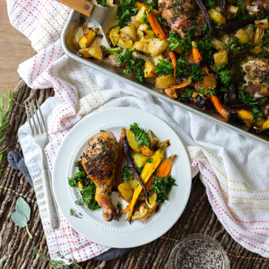 Cider Brined Chicken with Veggies - Recipe photo by beckysuebakes