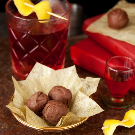 Negroni Truffles - Recipe photo by littlesugarsnaps