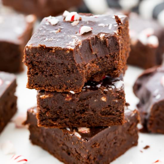 Peppermint Frosted Brownies (paleo) - Recipe photo by 40aprons