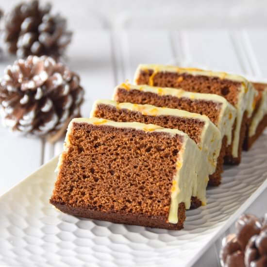 Gingerbread with Orange Glaze - Recipe photo by PoLaBaker