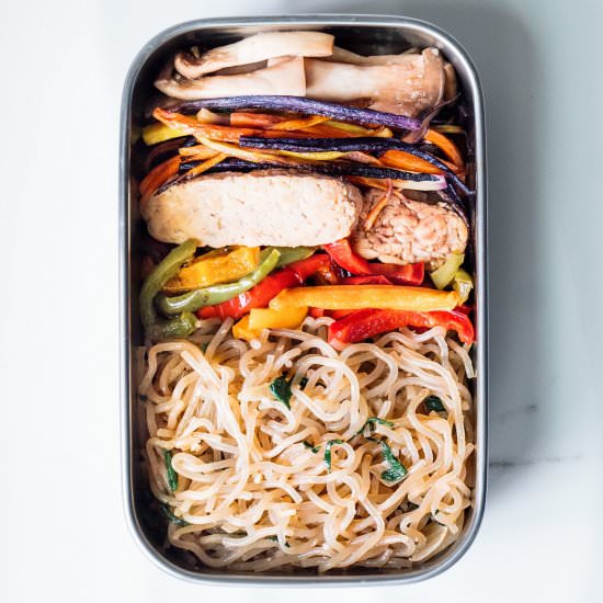 Korean Stir Fry Noodles Japchae - Recipe photo by whiteblankspace