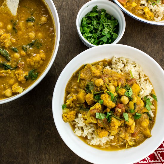 Squash & Vegetable Curry - Recipe photo by Bites of Flavor