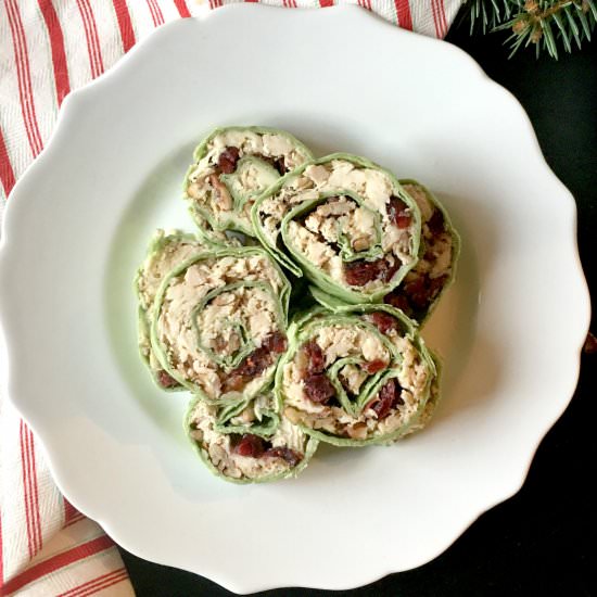 Cranberry Chicken Salad Pinwheels - Recipe photo by sammijean06