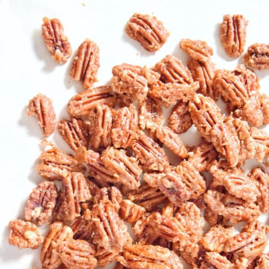 Cinnamon Coconut Roasted Pecans - Recipe photo by personallypaleo