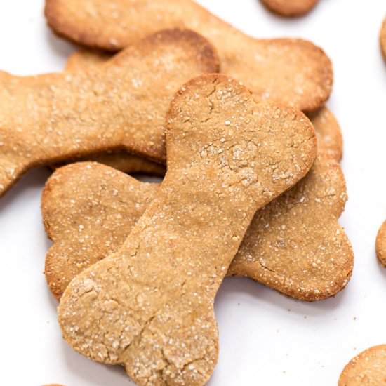 Grain-Free Peanut Butter Dog Treats - Recipe photo by simplyquinoa