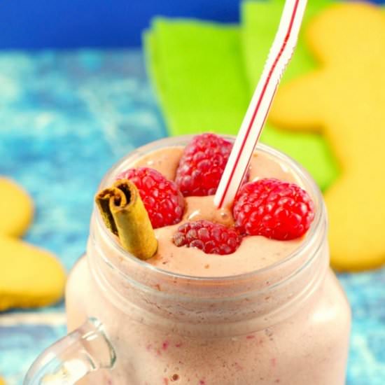 Raspberry Gingerbread Smoothie - Recipe photo by Food Meanderings