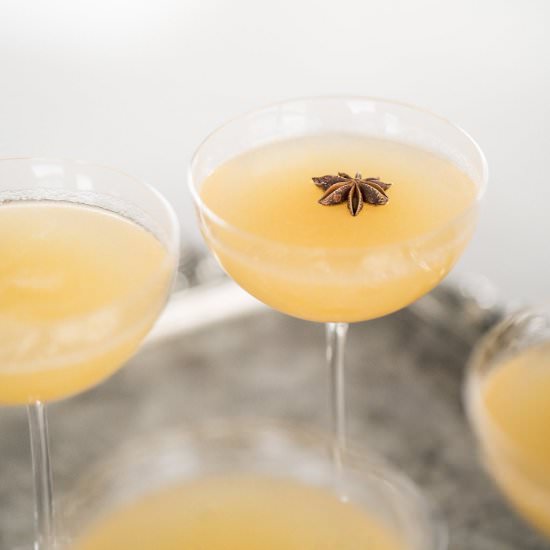 Persimmon Fall Cocktail - Recipe photo by PatternsandProsecco