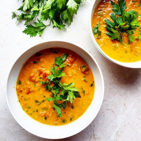 Lentils & Tomatoes Soup - Recipe photo by foodiesisterspl