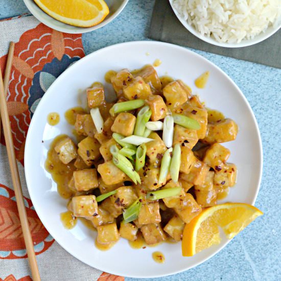 Air Fryer Orange Tofu - Recipe photo by amykatz