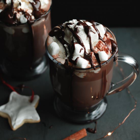 Nutella Hot Chocolate - Recipe photo by thecupcakechronicles