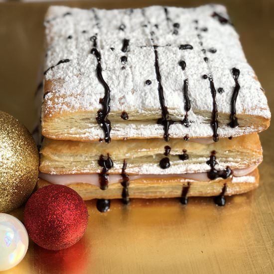 Millefoglie Wild Cherries Cream - Recipe photo by Ale Gambini