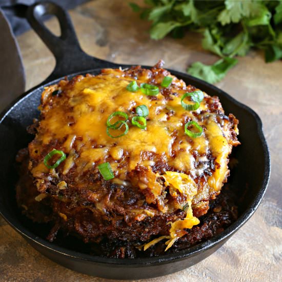 Cheesy White & Sweet Potato Latkes - Recipe photo by Hungry Couple