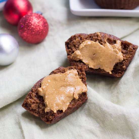 Gluten Free Gingerbread Muffins - Recipe photo by thecleaneatingcouple