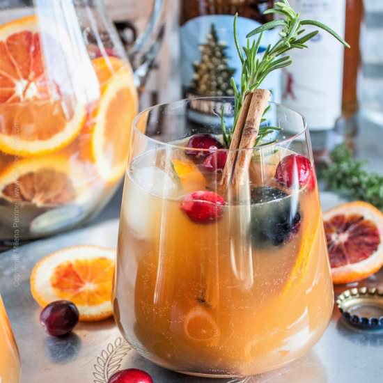 Winter Beer Sangria - Recipe photo by Craft Beering