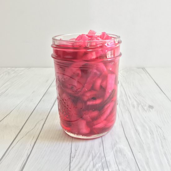 Pickled Red Onions - Recipe photo by In the Kitchen with Stacey