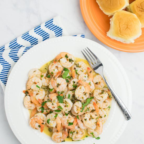 Garlic Butter Shrimp - Recipe photo by tabithatalksfood