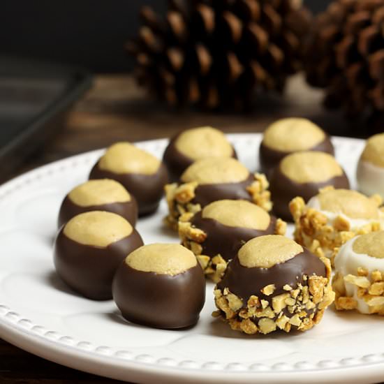 Peanut Butter Buckeyes - Recipe photo by TheToastyKitchen