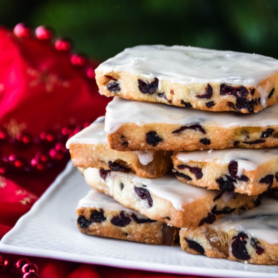 Fruitcake Shortbread - Recipe photo by PoLaBaker