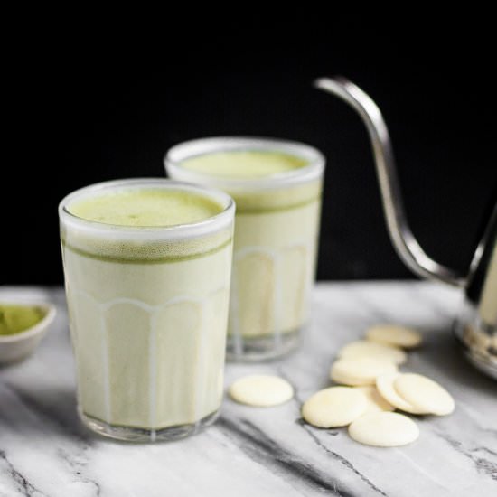 Matcha White Chocolate Latte - Recipe photo by acalculatedwhisk