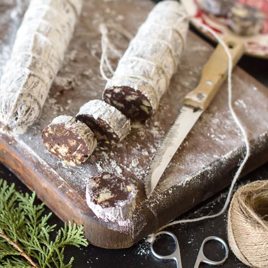No-Bake Eggless Chocolate Salami - Recipe photo by allthatsjas