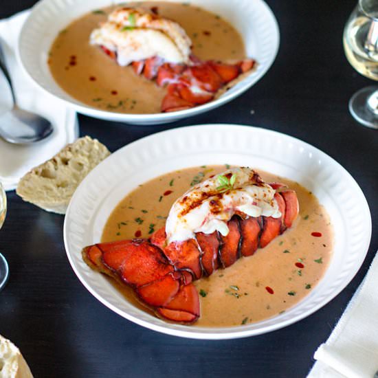 Smoked Salmon and Lobster Bisque - Recipe photo by allthatsjas