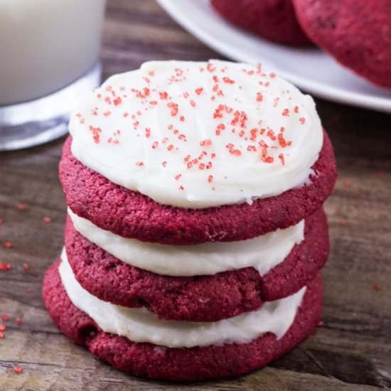 Red Velvet Cookies - Recipe photo by JustSoTasty
