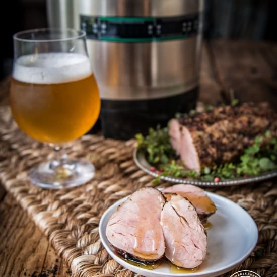 Pink Peppercorn Sous Vide Pork Loin - Recipe photo by TheBeeroness