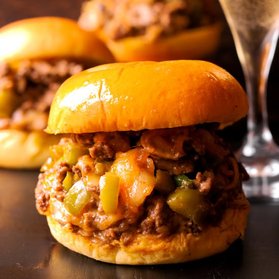 Philly Cheese Steak Sloppy Joes - Recipe photo by whatsinthepan