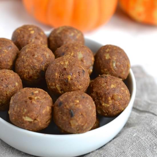 Pumpkin Spice Energy Balls - Recipe photo by Every Last Bite