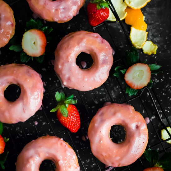 strawberry orange spiced donuts - Recipe photo by My Digital Kitchen